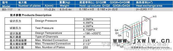 釬焊板式熱交換器 B3-117 石油化工換熱器 銅釬焊板式換熱器 水源熱泵 空調(diào)冷凝器/蒸發(fā)器 蒸發(fā)器、余熱回收、經(jīng)濟(jì)器