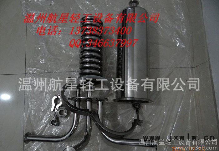 不銹鋼純蒸汽取樣冷凝器,衛(wèi)生級冷凝器316L