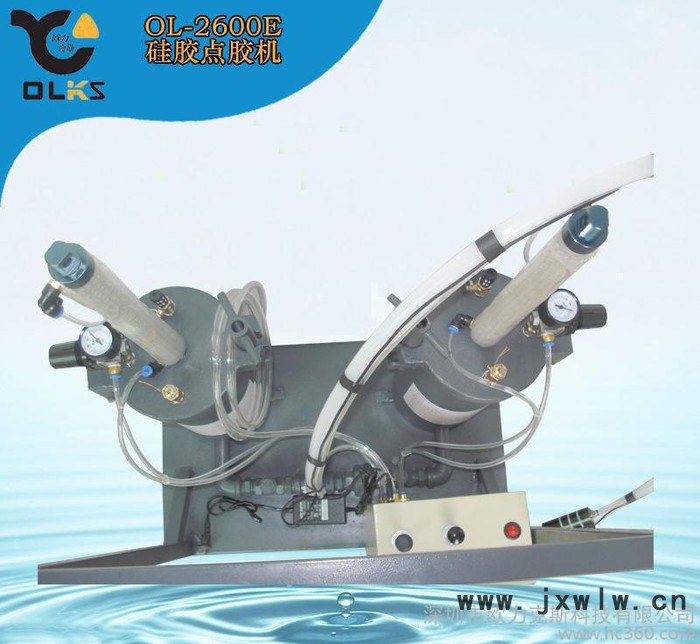 聚氨酯雙組份手動(dòng)點(diǎn)膠機(jī)械設(shè)備 雙壓力桶硅膠點(diǎn)膠機(jī)器人OL-2600E