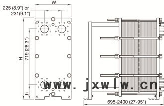 可拆卸式板式換熱器BH-100 壓縮機(jī)潤滑油冷卻用可拆式板式換熱器 換熱佳 維護(hù)方便