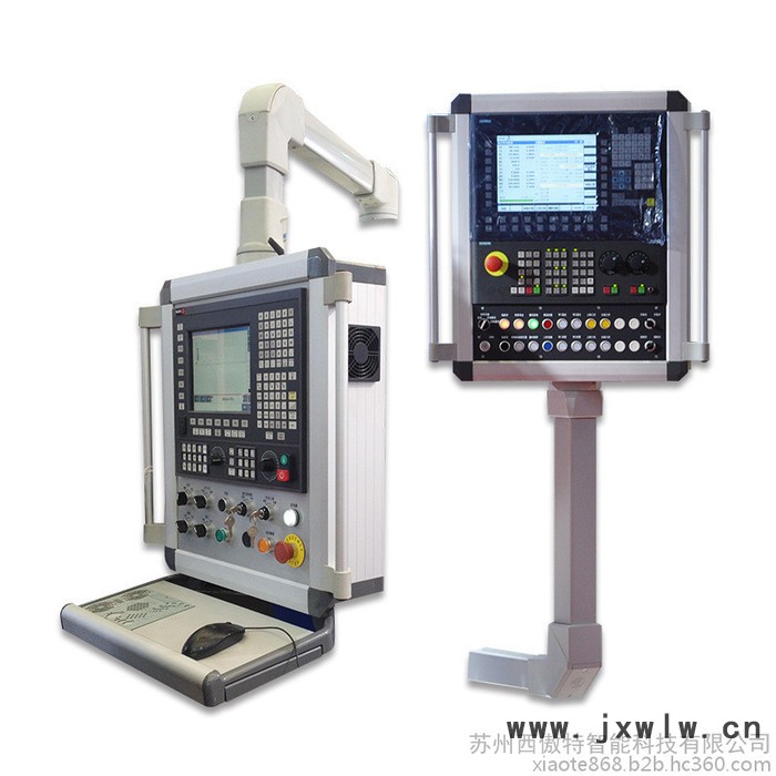 東莞廠家數(shù)控機(jī)床搖臂吊臂控制箱移動旋轉(zhuǎn)7寸屏10寸支架觸摸屏懸臂操作箱