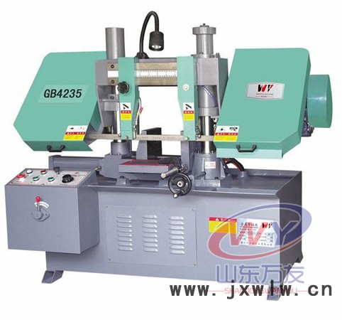 供應(yīng)山東滕州萬友機(jī)床GB4235雙柱帶鋸床
