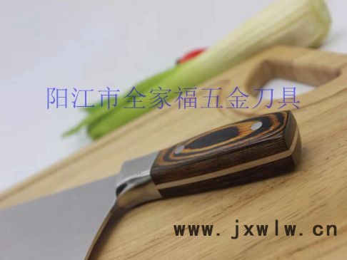陽(yáng)江廚房用刀 新款彩木鋼頭砍切刀兩用刀       陽(yáng)江禮品刀具**