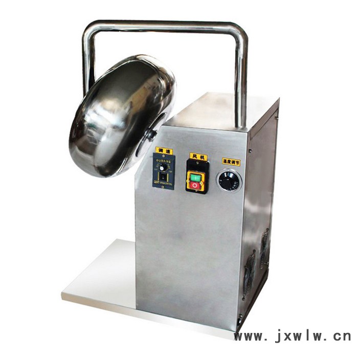 BY-300小型實(shí)驗(yàn)室用荸薺式糖衣機(jī) 不銹鋼拋光機(jī)水泛丸機(jī) 供風(fēng)加熱調(diào)速調(diào)溫