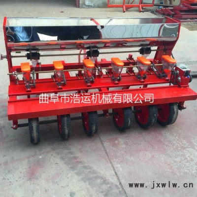 曲阜浩運機械工廠批發(fā)加工定做節(jié)能省人工苜蓿播種機 蔬菜施肥起壟覆膜機 谷子精播機