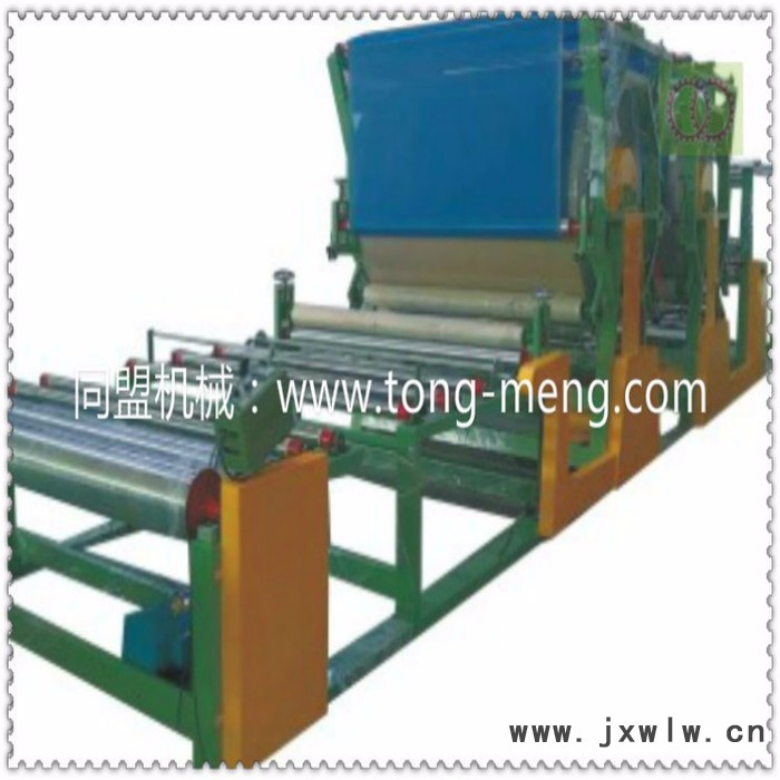 供應(yīng)東莞【復(fù)合機(jī) 涂布機(jī) 皮革處理機(jī) 抽條機(jī)】同盟TM-003  橫式雙大輪單膠槽網(wǎng)帶貼合機(jī)