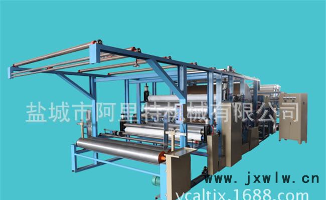 立式網帶;臥式網帶復合機;膠點轉移復合機、雙刮漿網帶復合機