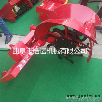 浩運多功能田園管理機 拖拉機帶工程挖溝開槽機 牽引式果林施肥開溝機
