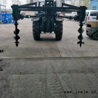 栽樹(shù)打坑機(jī)拖拉機(jī)牽引式 電線桿打孔機(jī) 加厚雙鉆頭挖坑機(jī)