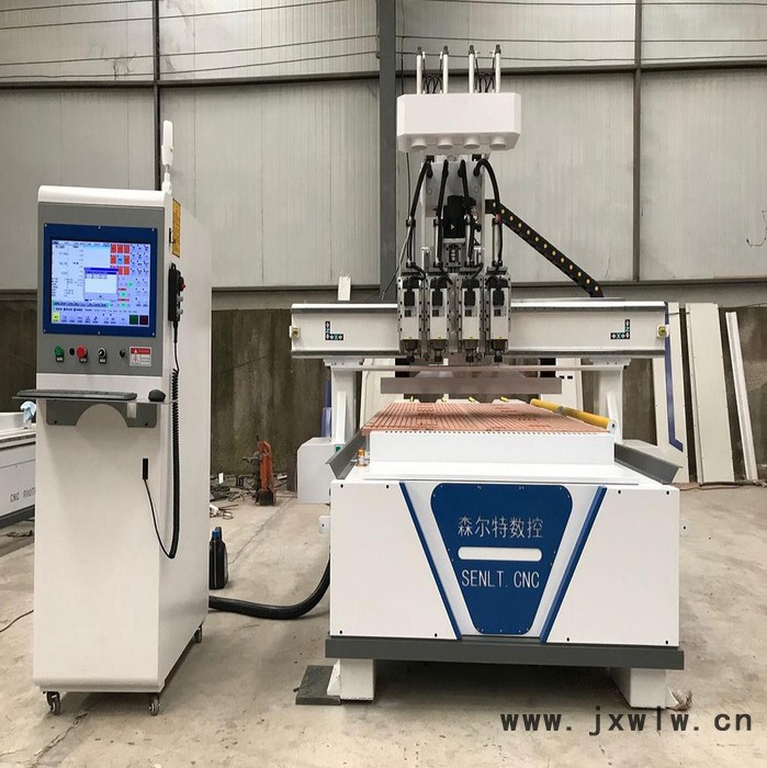森爾特 1325四工序開料機(jī) 全自動木工開料機(jī) 板式家具門板開料機(jī)雕刻機(jī)