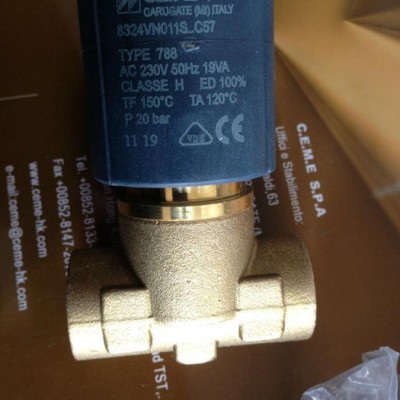 CEME電磁閥8324 原裝進口 滅菌器高溫電磁閥TYPE 788 /數(shù)控切割