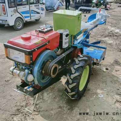 勝津機(jī)械手扶車8-15馬力柴油水冷手扶拖拉機(jī)/單缸常州發(fā)動機(jī)農(nóng)用拖車