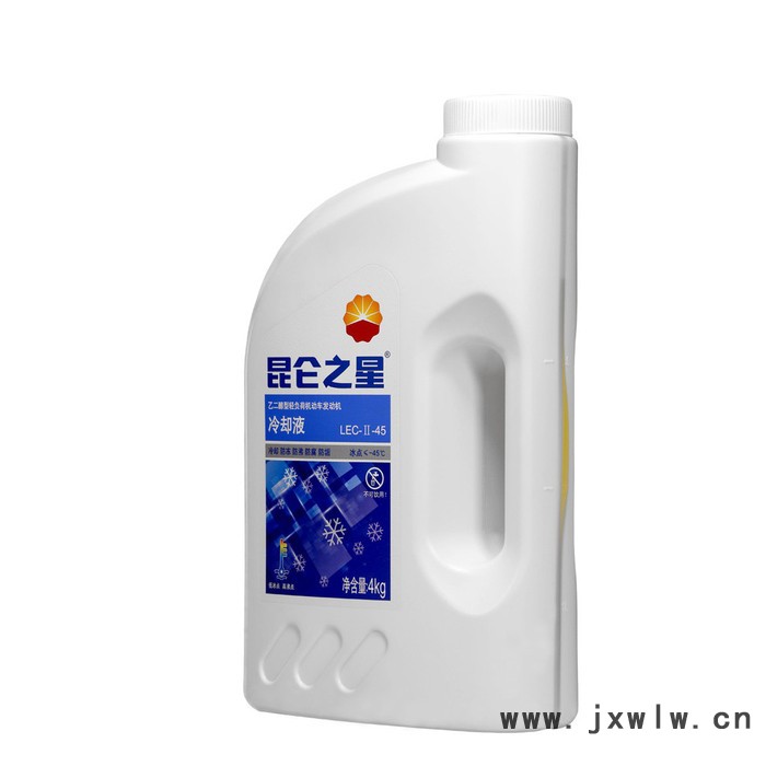 昆侖之星防凍液  冷卻液  -45℃   4kg*6桶/箱  乙二醇輕負(fù)荷機(jī)動車發(fā)動機(jī)冷卻液