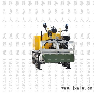 撒料機，路得威RWSL11渦輪增壓柴油發(fā)動機高精度加工布料輥撒料均勻金剛砂撒料機，金剛砂，金鋼砂撒料機，金鋼砂，