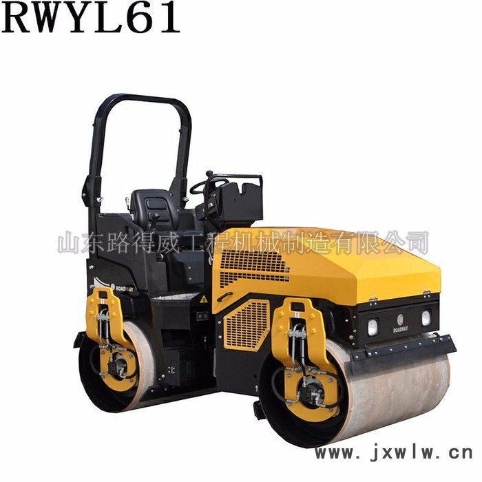 前輪振動2900Kg路得威RWYL61駕駛壓路機鉑金斯發(fā)動機進口馬達、柱塞液壓馬達雙驅(qū)行走意大利驅(qū)動價格可議 小型壓路機