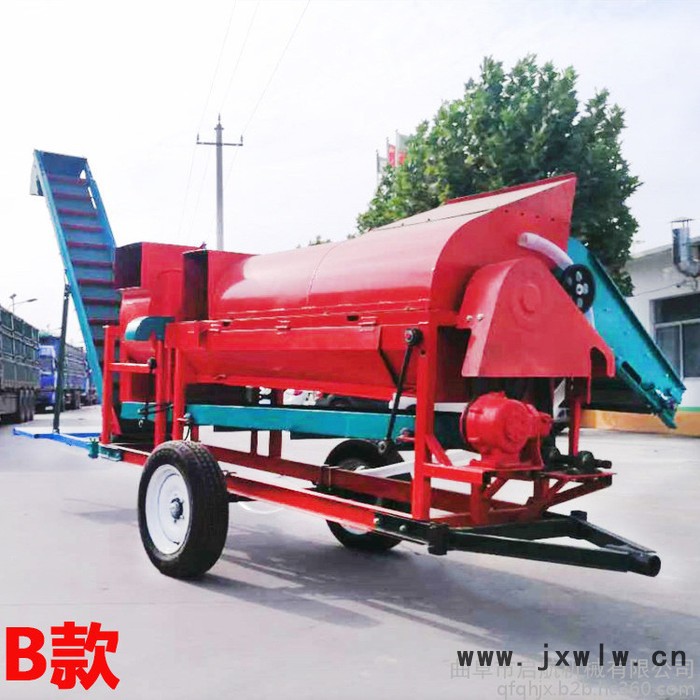 牽引式花生摘果機(jī)新鮮花生果秧分離設(shè)備 **型花生去秧機(jī)