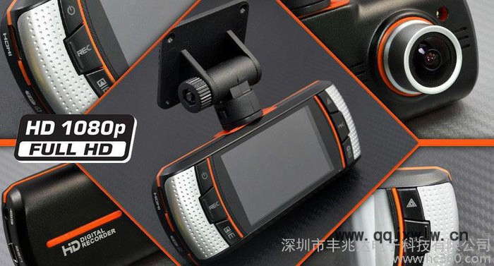 【品質(zhì)保證】批發(fā)帶后拉線雙鏡頭汽車行車記錄儀 170度廣角錄像
