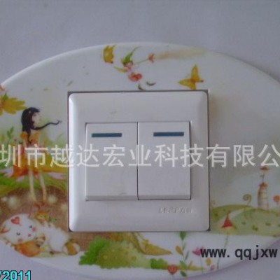 PVC開(kāi)關(guān)貼打印機(jī) 多少錢 溫州ABS面板UV彩印設(shè)備 塑料3D印花機(jī)