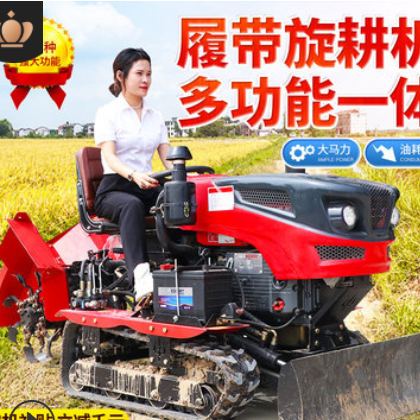 履帶式旋耕機 水陸兩用微耕開溝田園管理機 施肥農(nóng)用果園回填除草