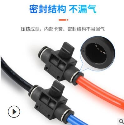 氣動(dòng)元件廠家批發(fā)直通開關(guān)手閥調(diào)節(jié)閥節(jié)流閥快插快速接頭HVFF6/8